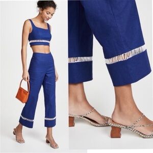 Staud Navy Blue Two Piece Set